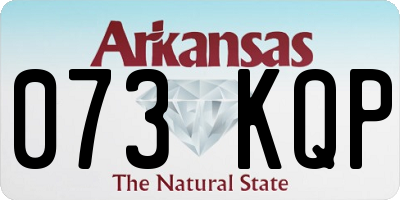 AR license plate 073KQP
