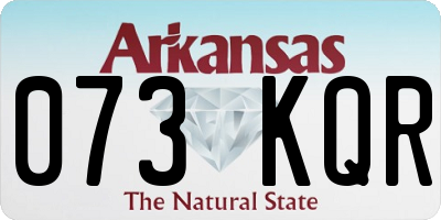AR license plate 073KQR