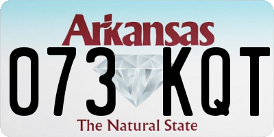 AR license plate 073KQT
