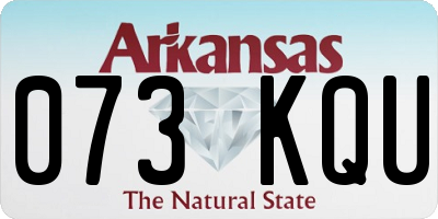 AR license plate 073KQU