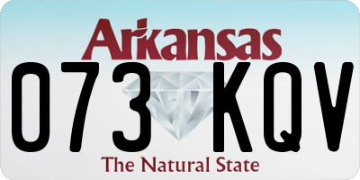 AR license plate 073KQV