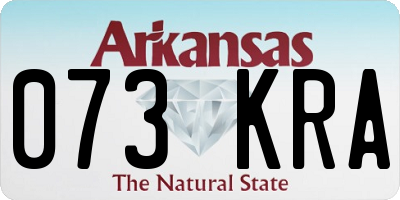 AR license plate 073KRA