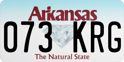 AR license plate 073KRG