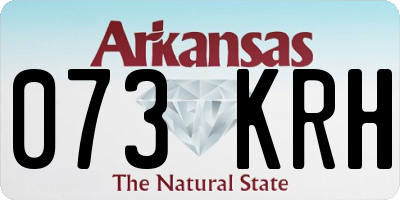 AR license plate 073KRH