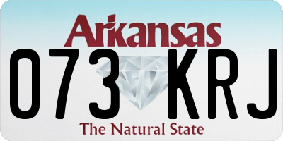 AR license plate 073KRJ