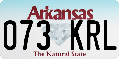 AR license plate 073KRL