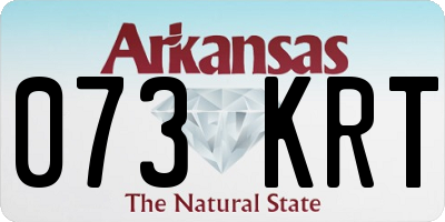 AR license plate 073KRT