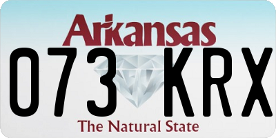 AR license plate 073KRX