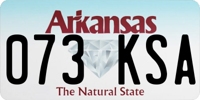AR license plate 073KSA