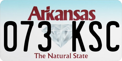 AR license plate 073KSC