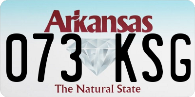 AR license plate 073KSG
