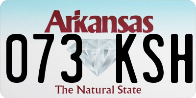 AR license plate 073KSH