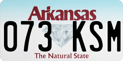 AR license plate 073KSM