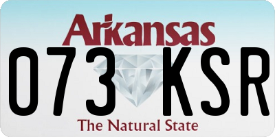 AR license plate 073KSR