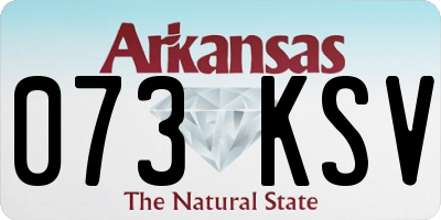 AR license plate 073KSV