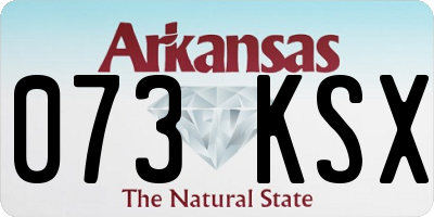 AR license plate 073KSX