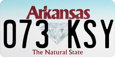 AR license plate 073KSY