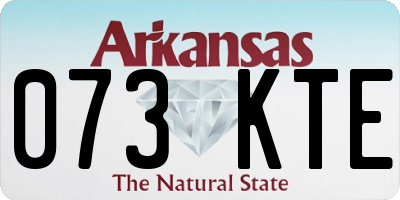 AR license plate 073KTE
