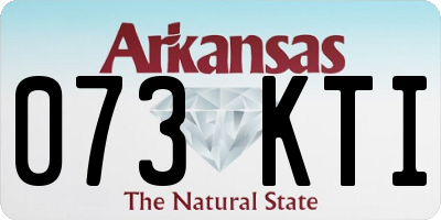 AR license plate 073KTI