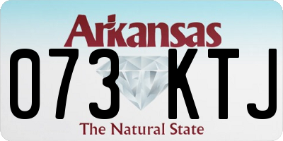 AR license plate 073KTJ