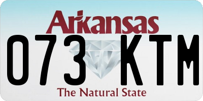 AR license plate 073KTM