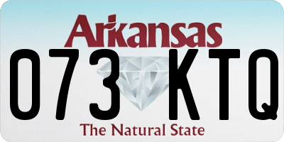 AR license plate 073KTQ