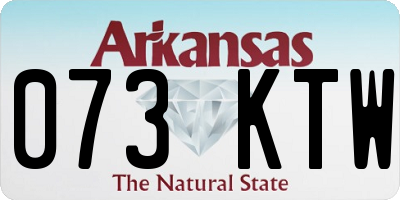 AR license plate 073KTW