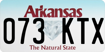 AR license plate 073KTX