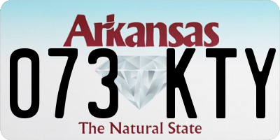 AR license plate 073KTY