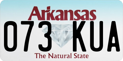 AR license plate 073KUA