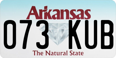AR license plate 073KUB