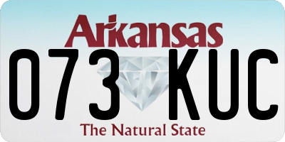 AR license plate 073KUC
