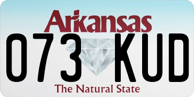 AR license plate 073KUD