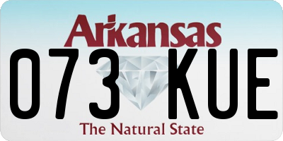 AR license plate 073KUE