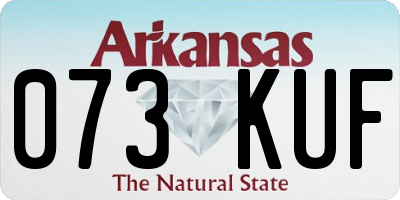 AR license plate 073KUF