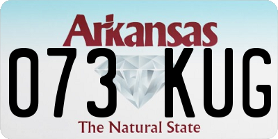 AR license plate 073KUG