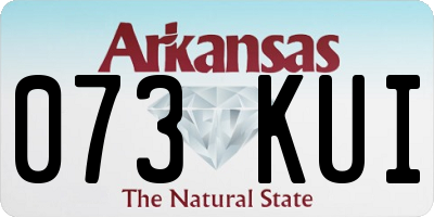AR license plate 073KUI