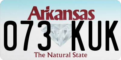 AR license plate 073KUK