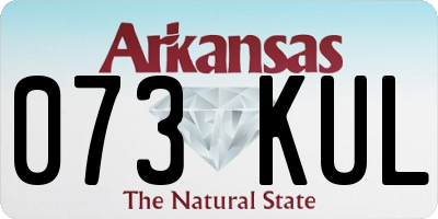 AR license plate 073KUL