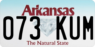 AR license plate 073KUM