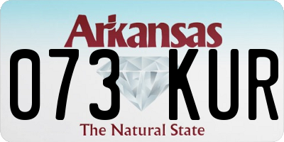 AR license plate 073KUR
