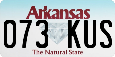 AR license plate 073KUS
