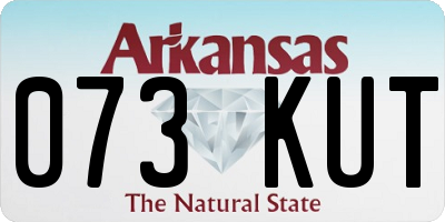 AR license plate 073KUT