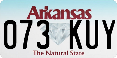 AR license plate 073KUY
