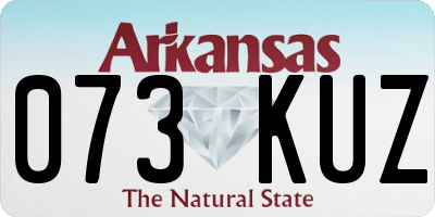 AR license plate 073KUZ