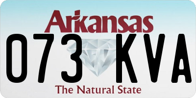AR license plate 073KVA
