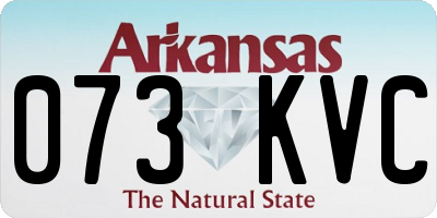 AR license plate 073KVC