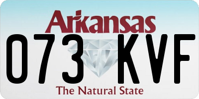 AR license plate 073KVF