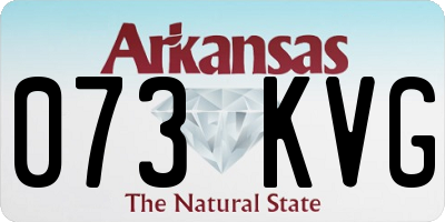 AR license plate 073KVG