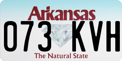 AR license plate 073KVH